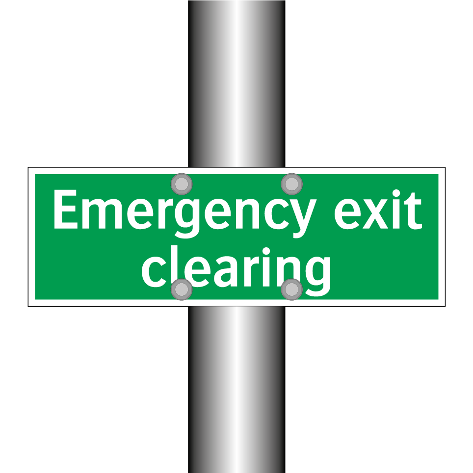 Emergency exit clearing