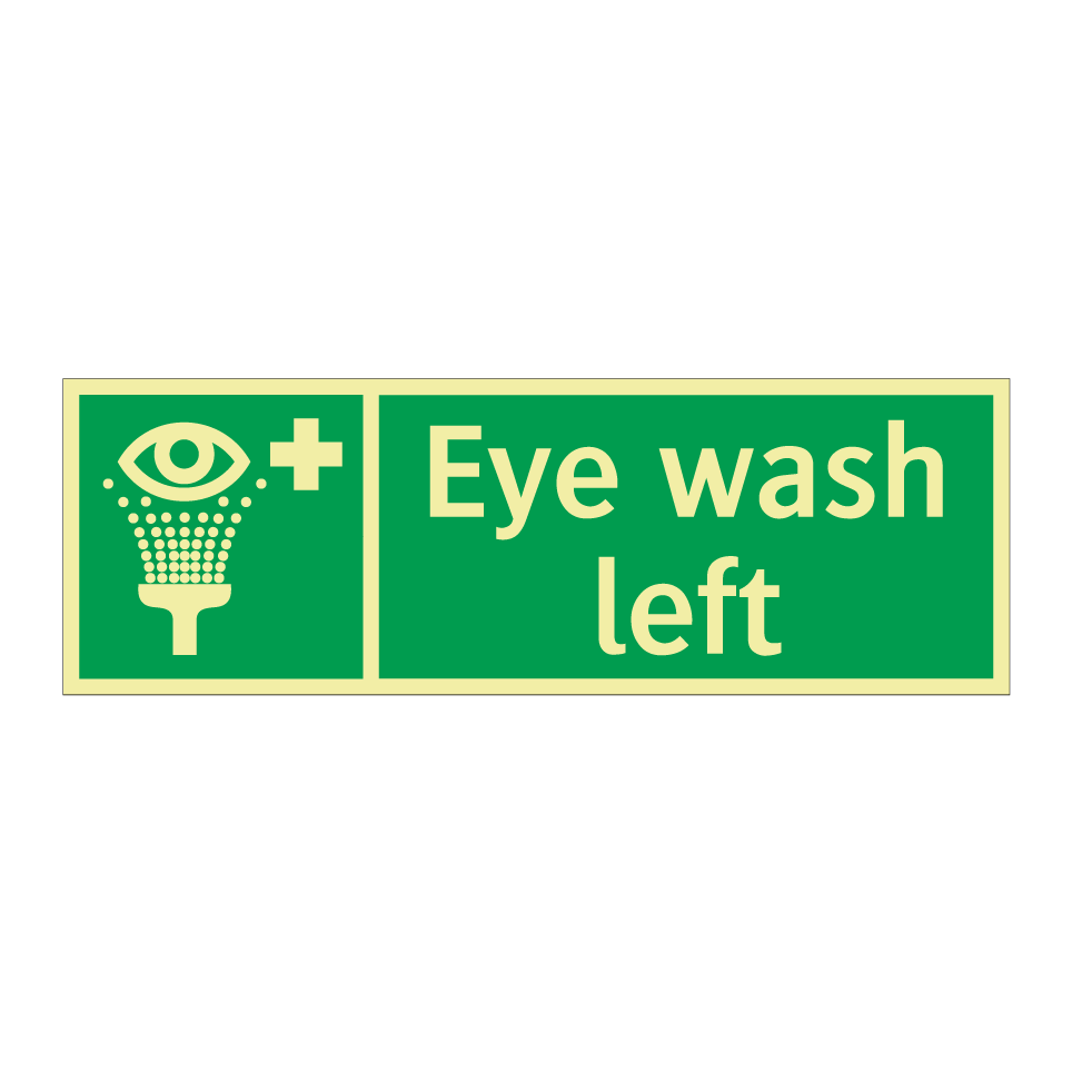Eye wash left