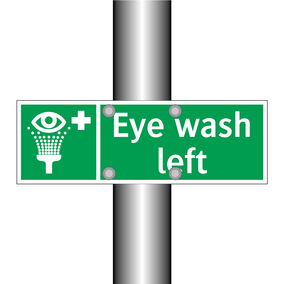 Eye wash left