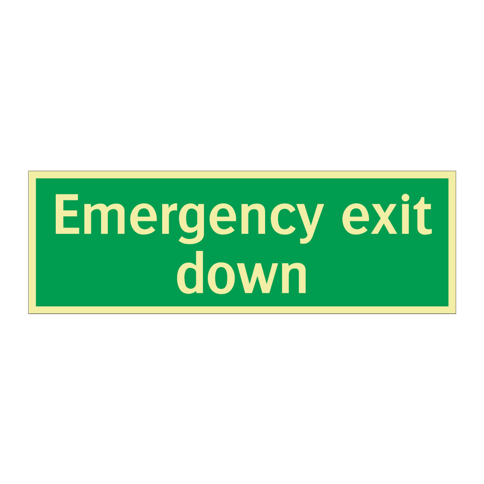 Emergency exit down