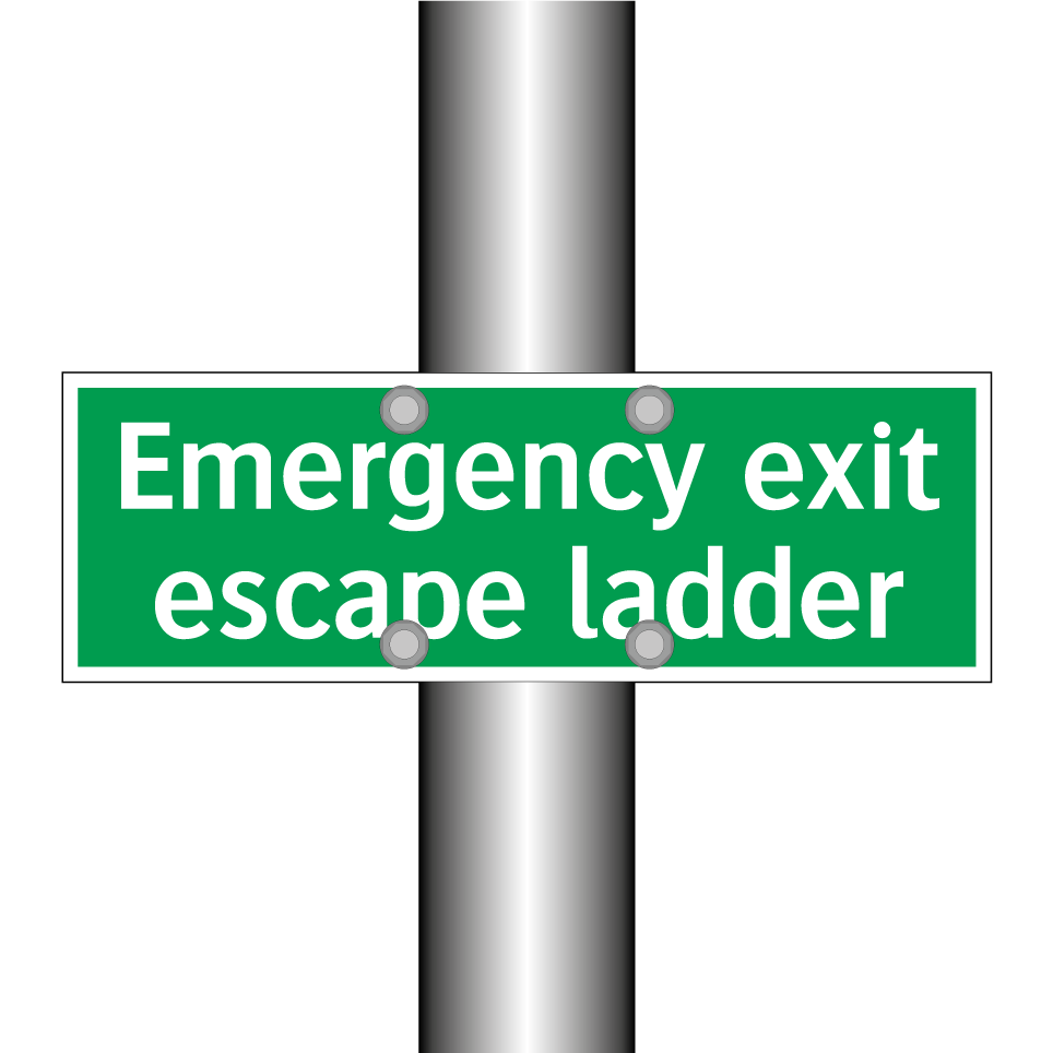 Emergency exit escape ladder