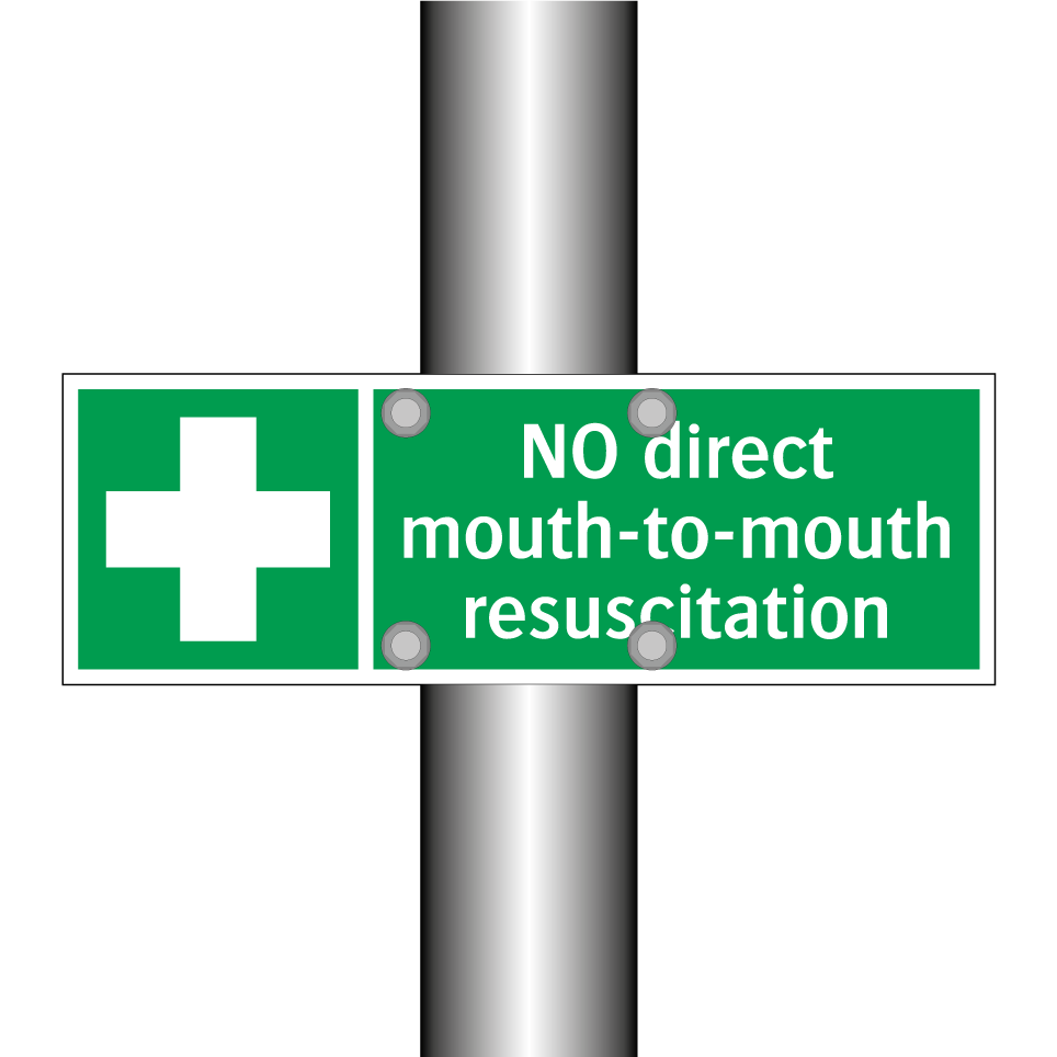 NO direct mouth-to-mouth resuscitation