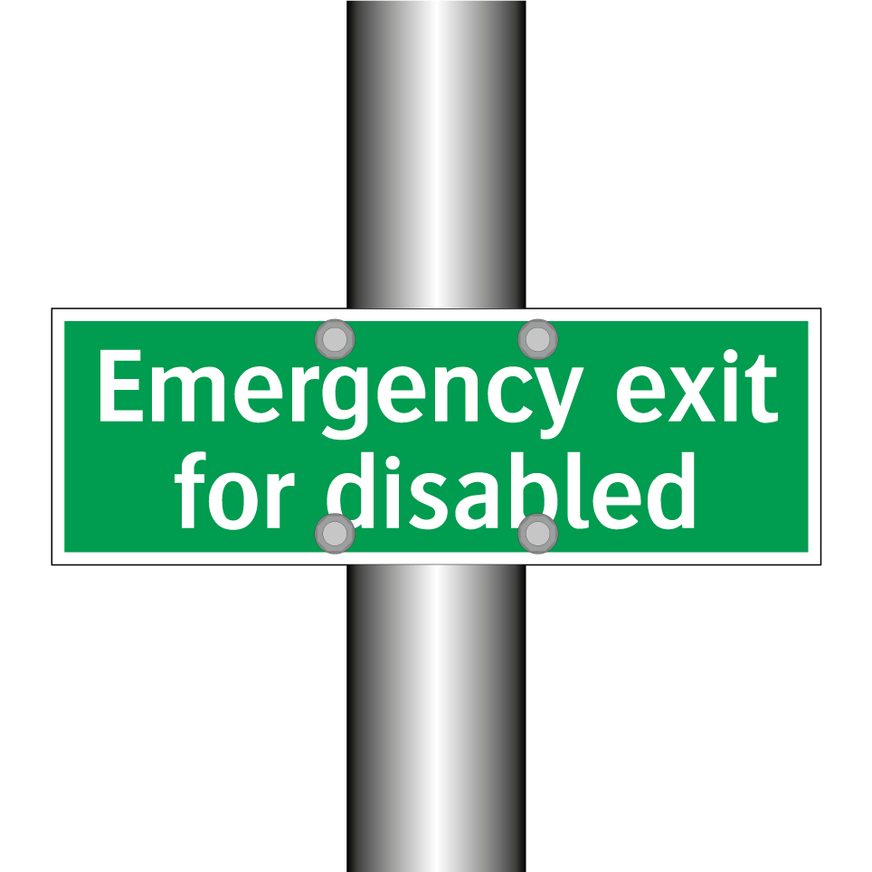 Emergency exit for disabled