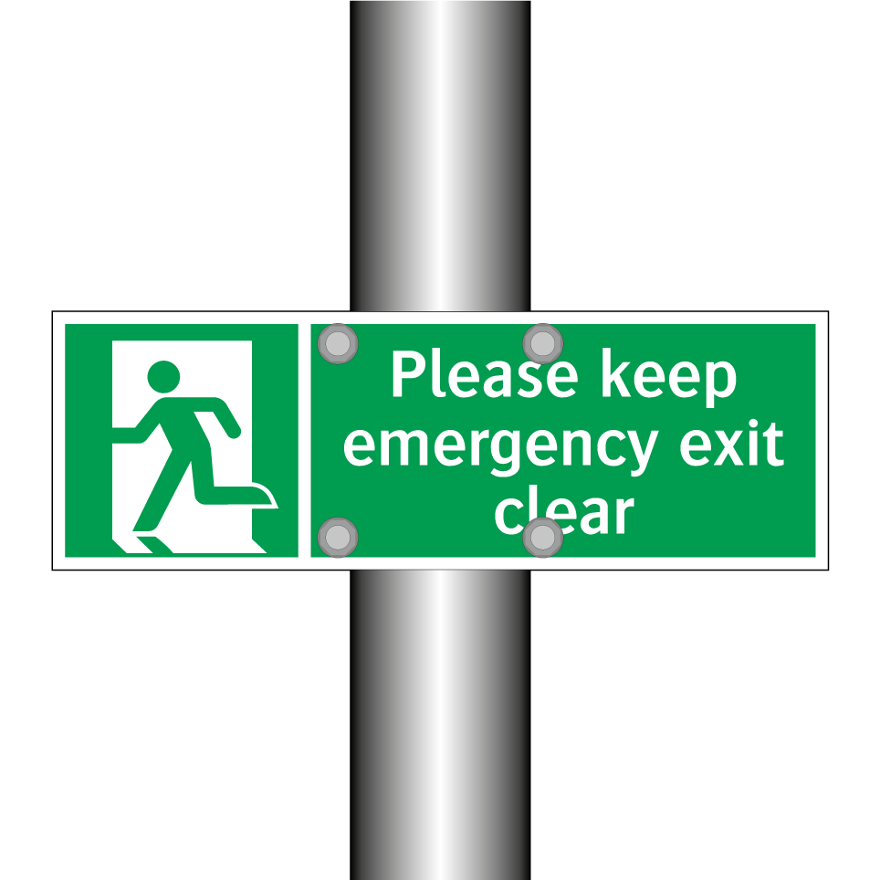 Please keep emergency exit clear