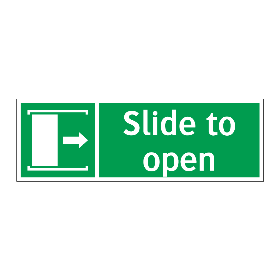 Slide to open