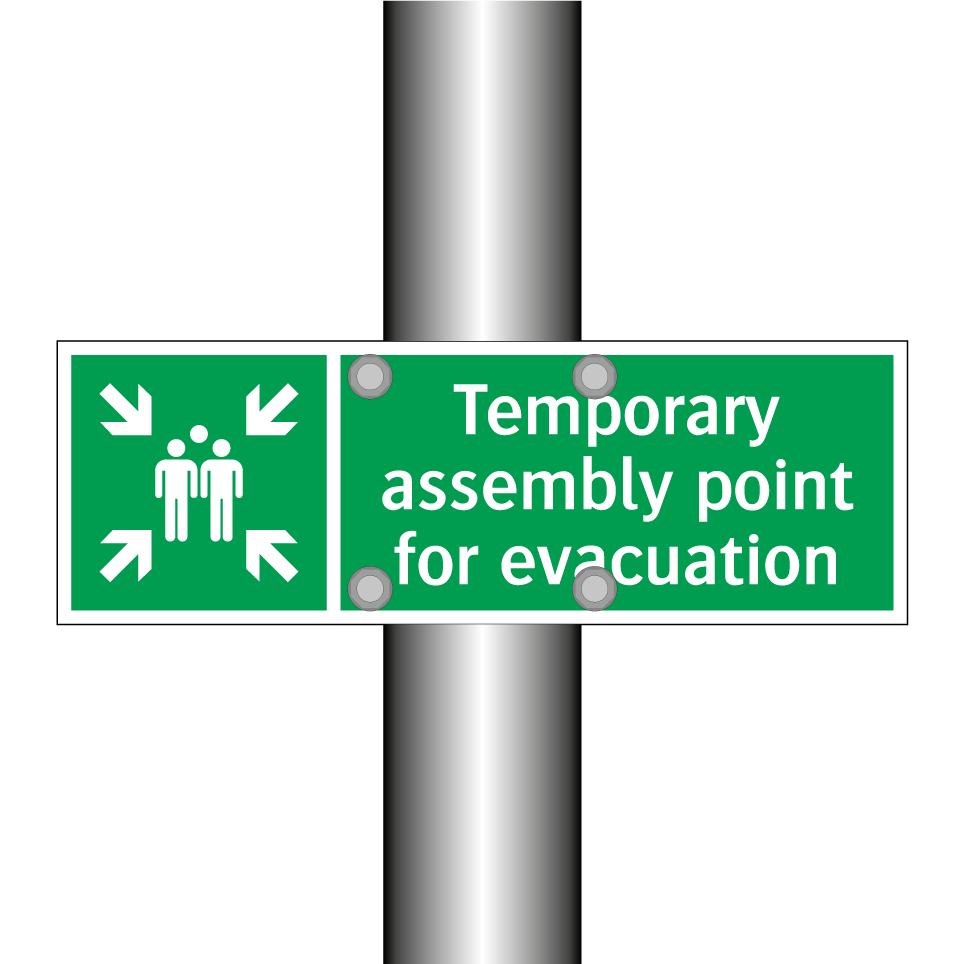 Temporary assembly point for evacuation