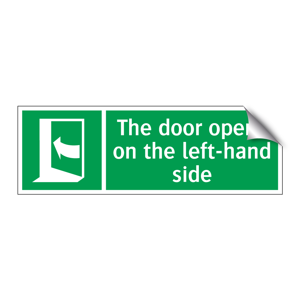 The door opens on the left-hand side