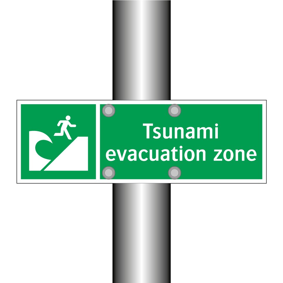 Tsunami evacuation zone
