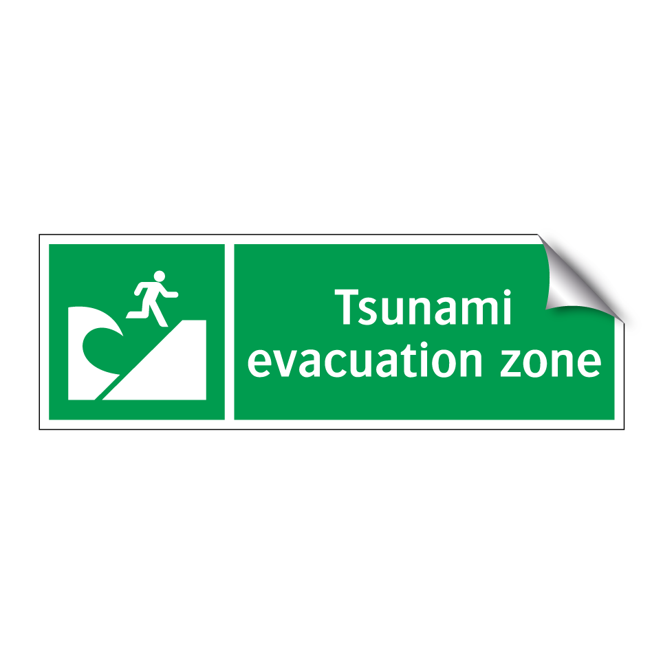 Tsunami evacuation zone