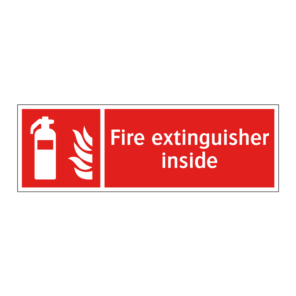 Fire extinguisher inside