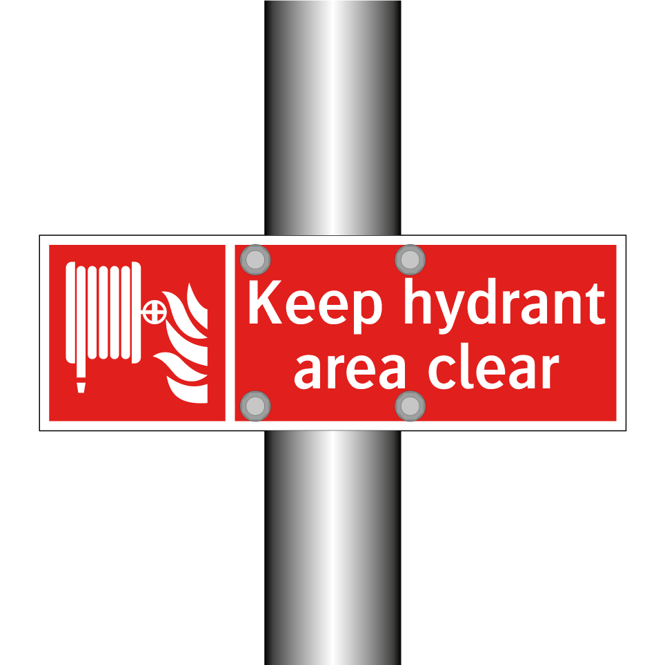 Keep hydrant area clear
