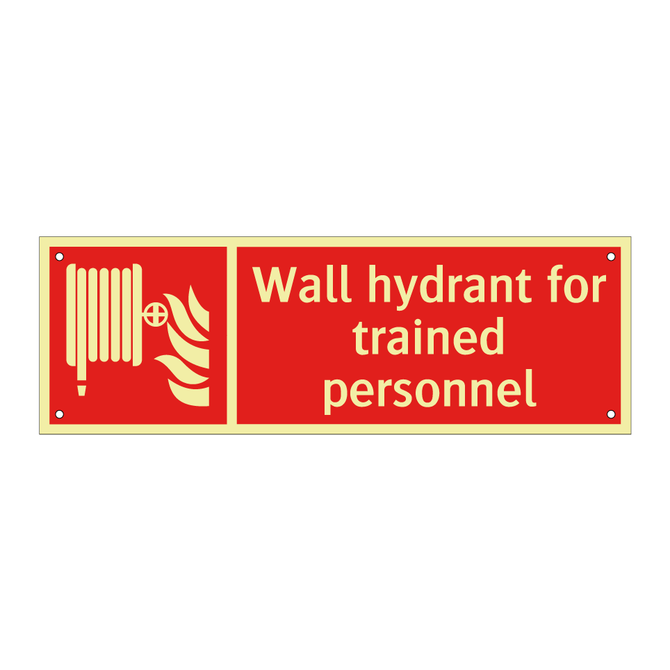 Wall hydrant for trained personnel