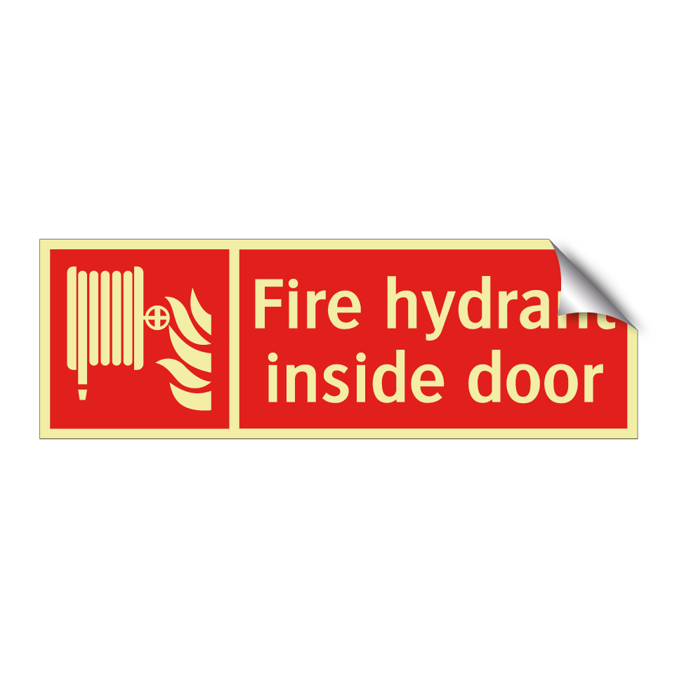 Fire hydrant inside door