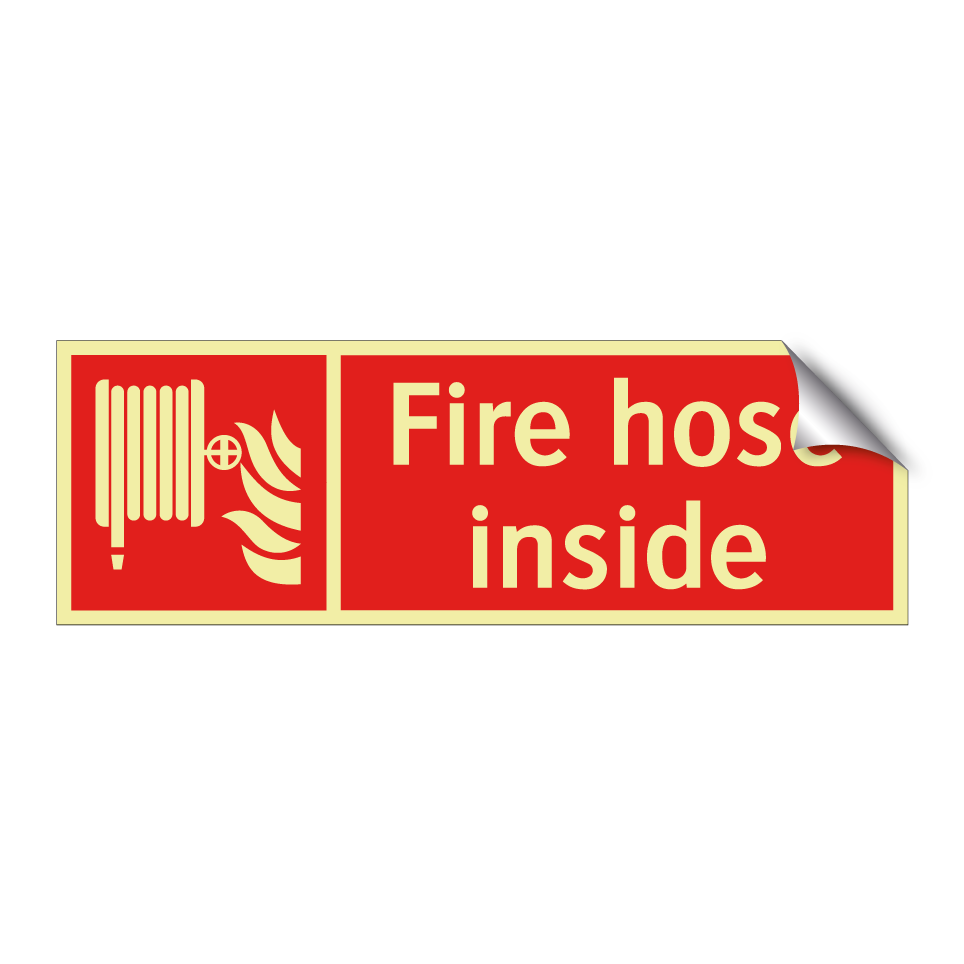 Fire hose inside