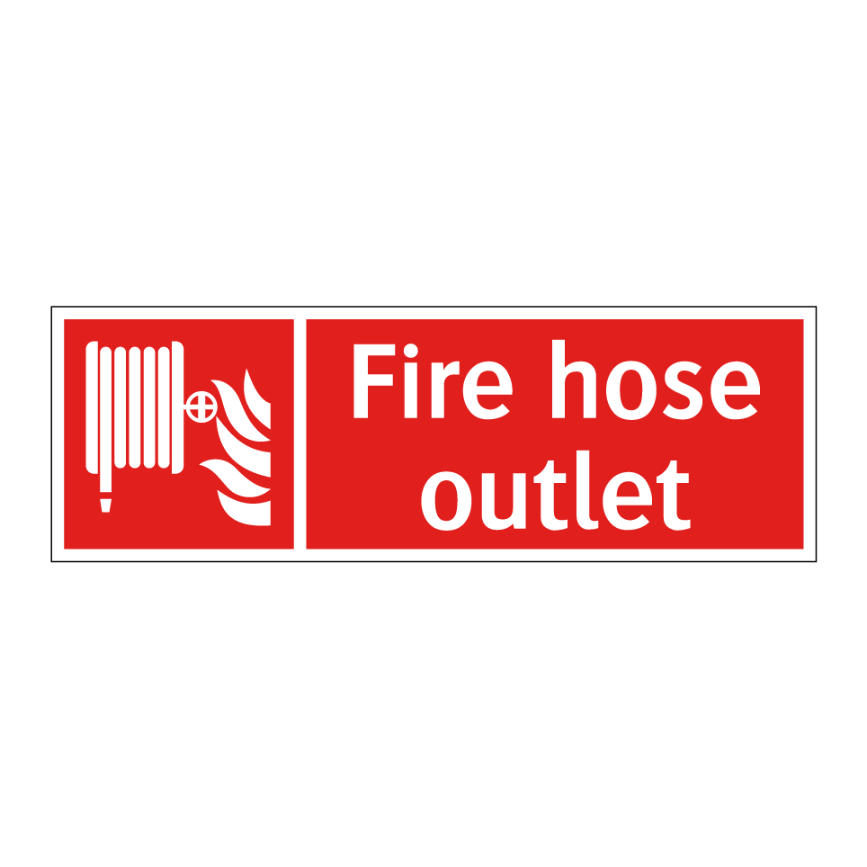 Fire hose outlet