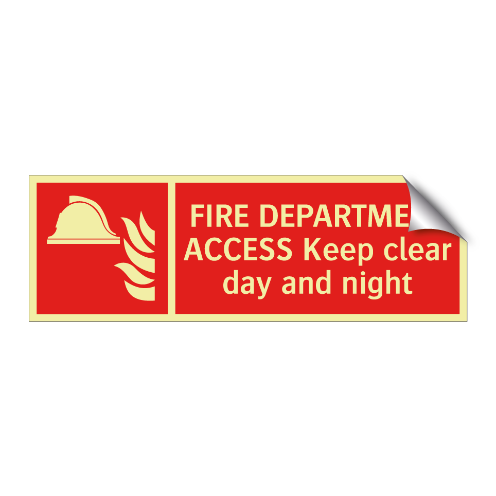 FIRE DEPARTMENT ACCESS Keep clear day and night