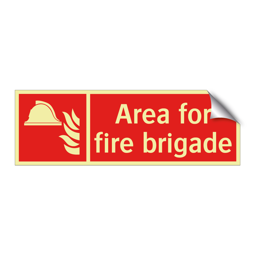 Area for fire brigade