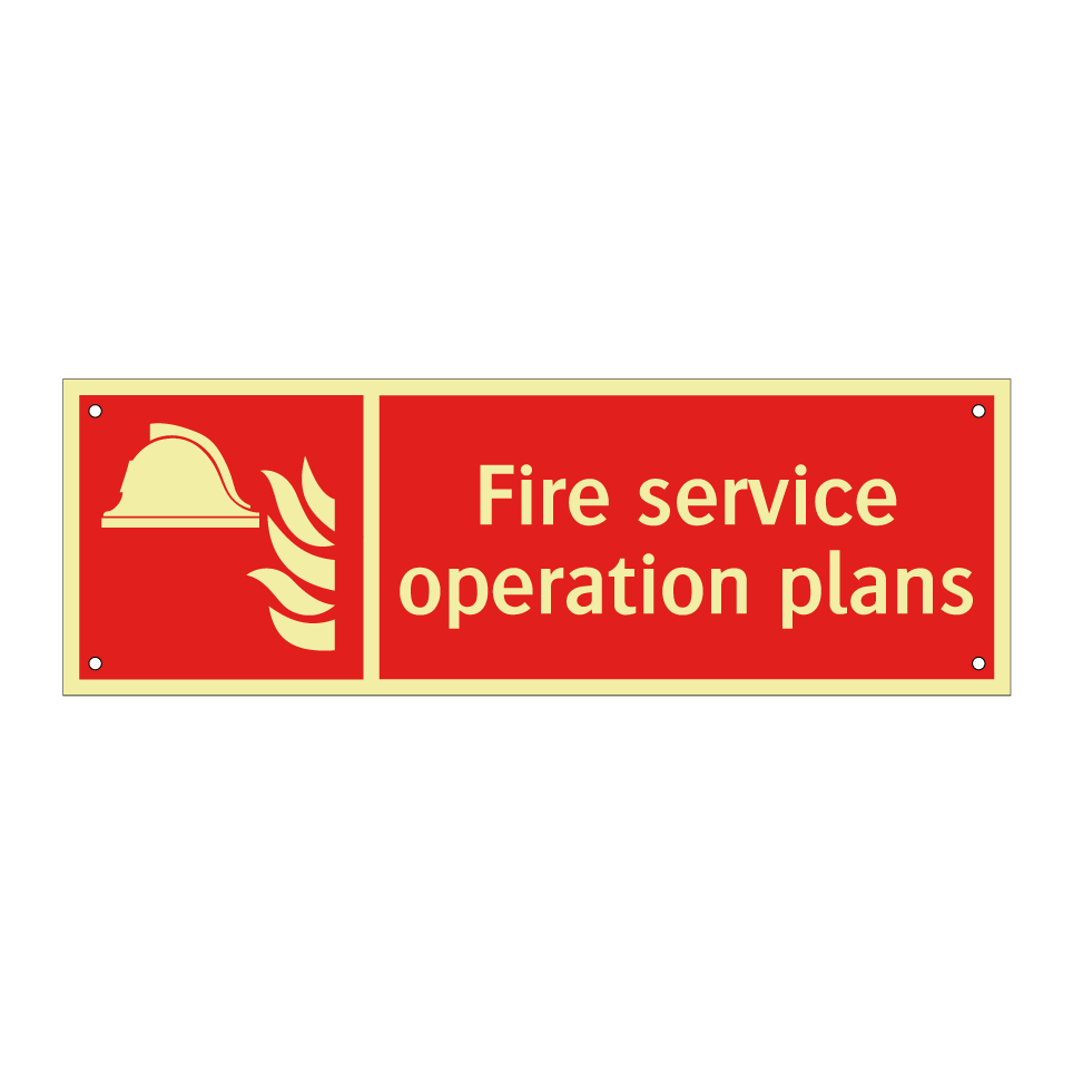 Fire service operation plans