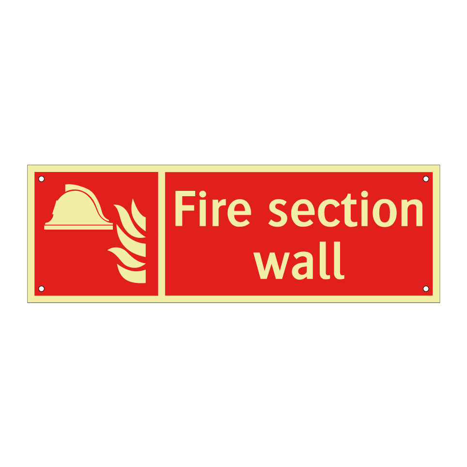 Fire section wall