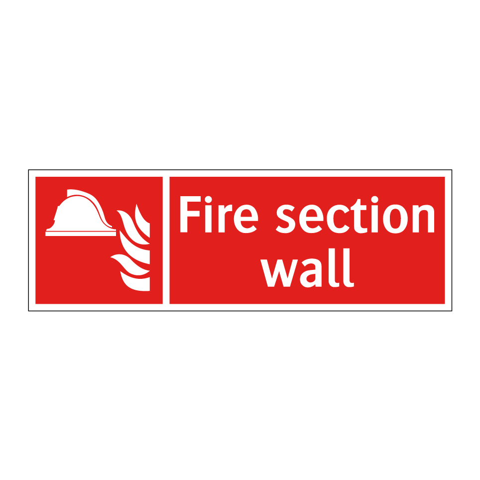 Fire section wall