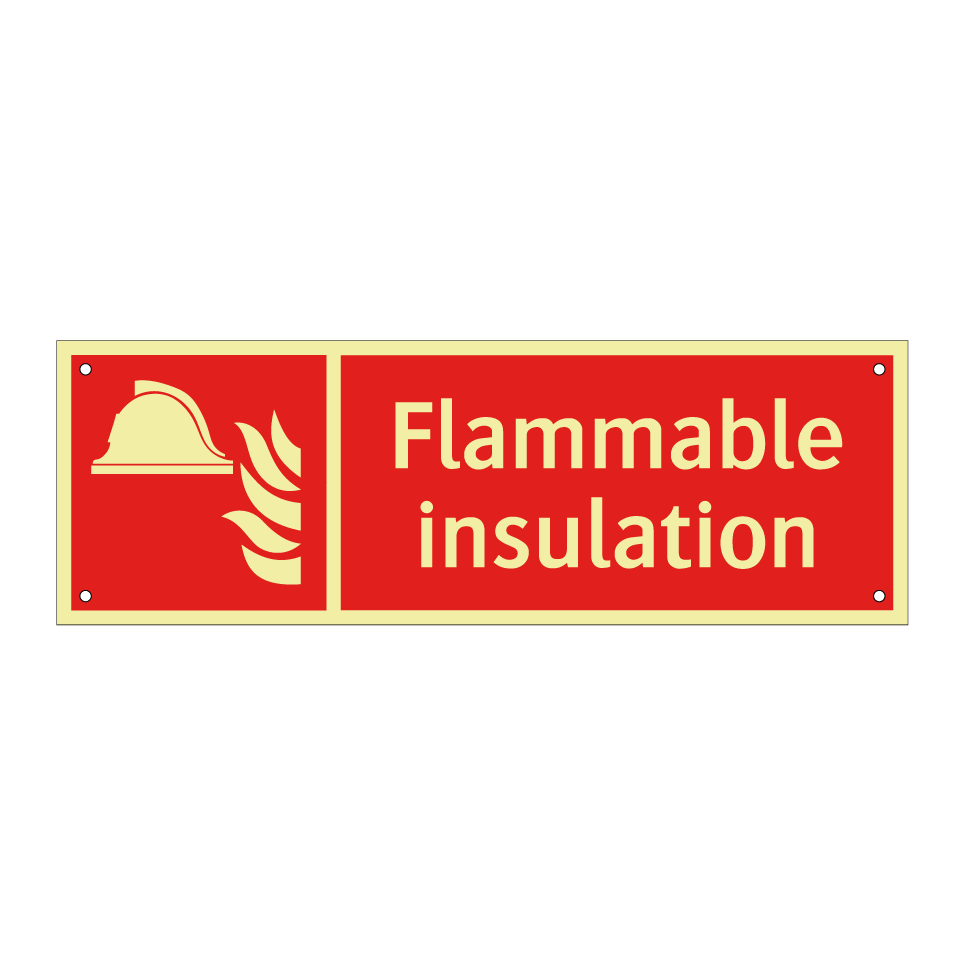 Flammable insulation