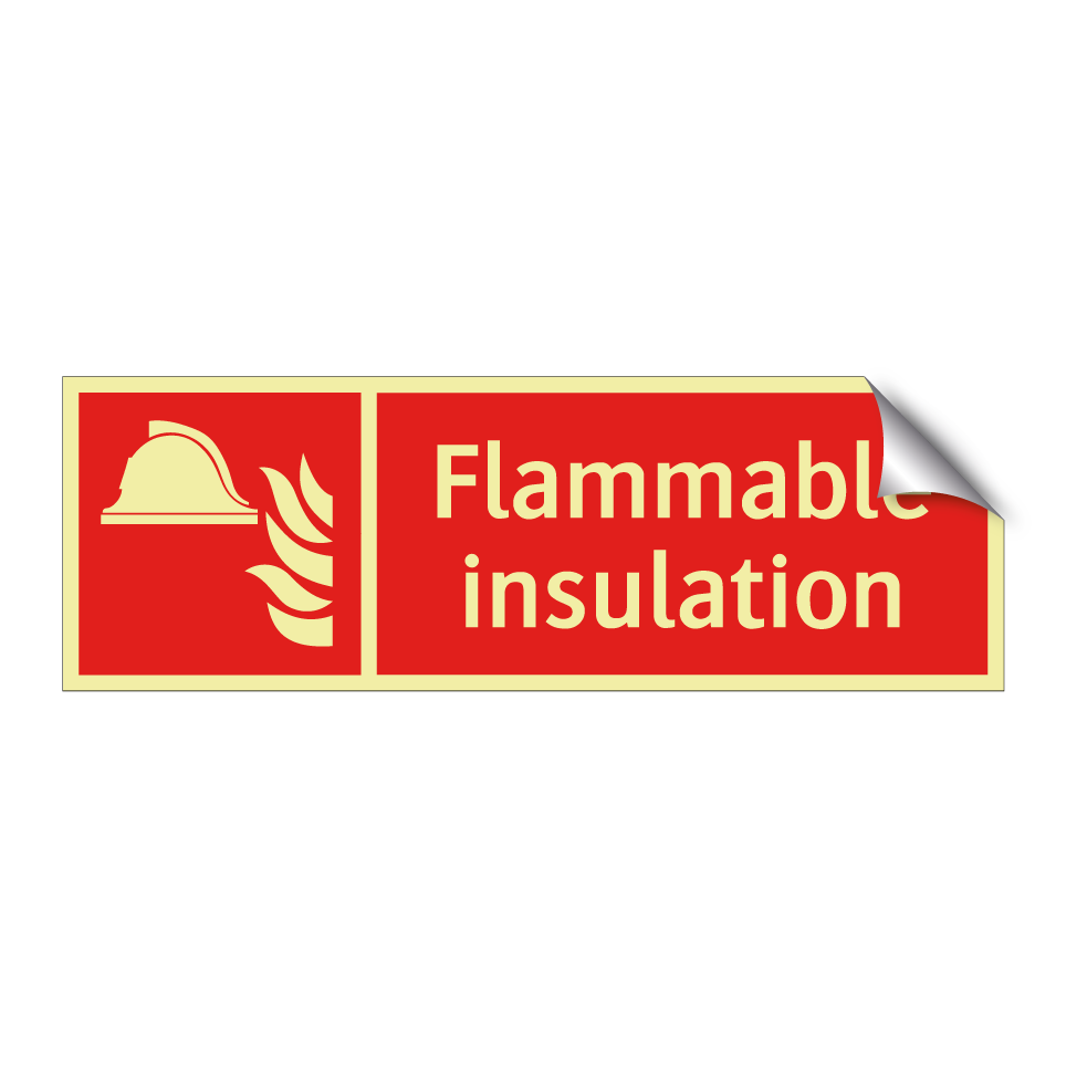 Flammable insulation