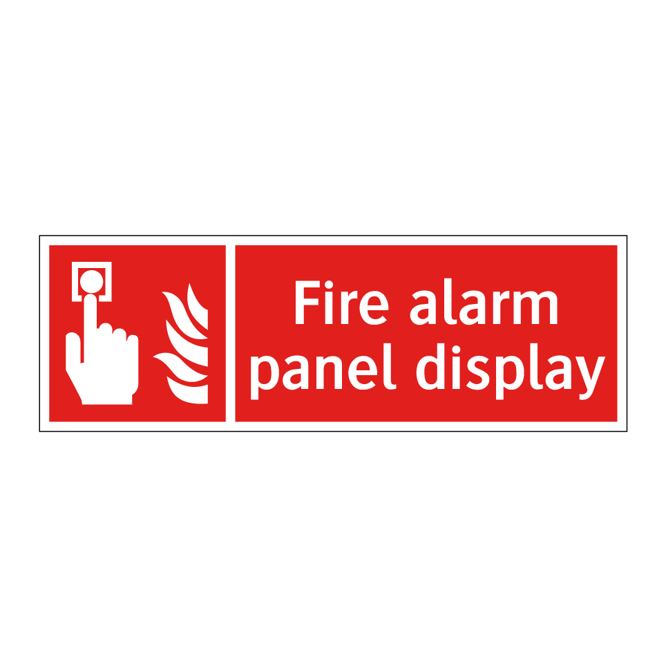 Fire alarm panel display