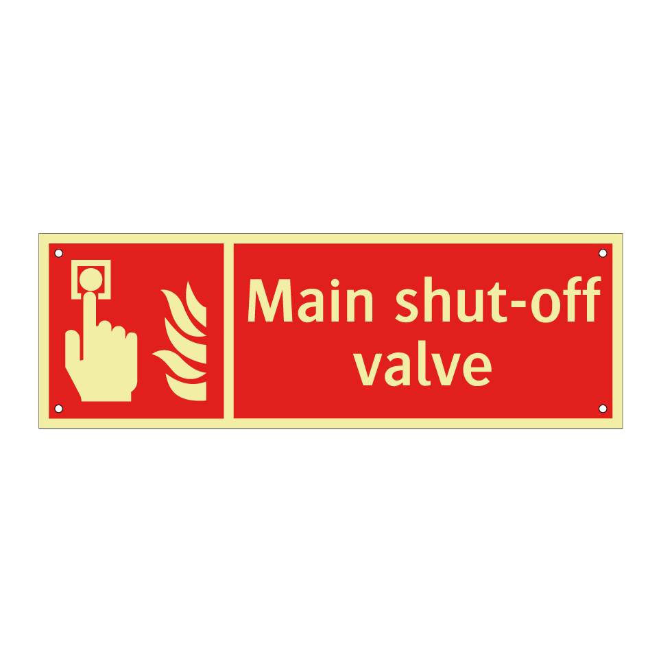 Main shut-off valve