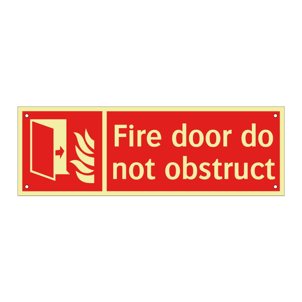 Fire door do not obstruct