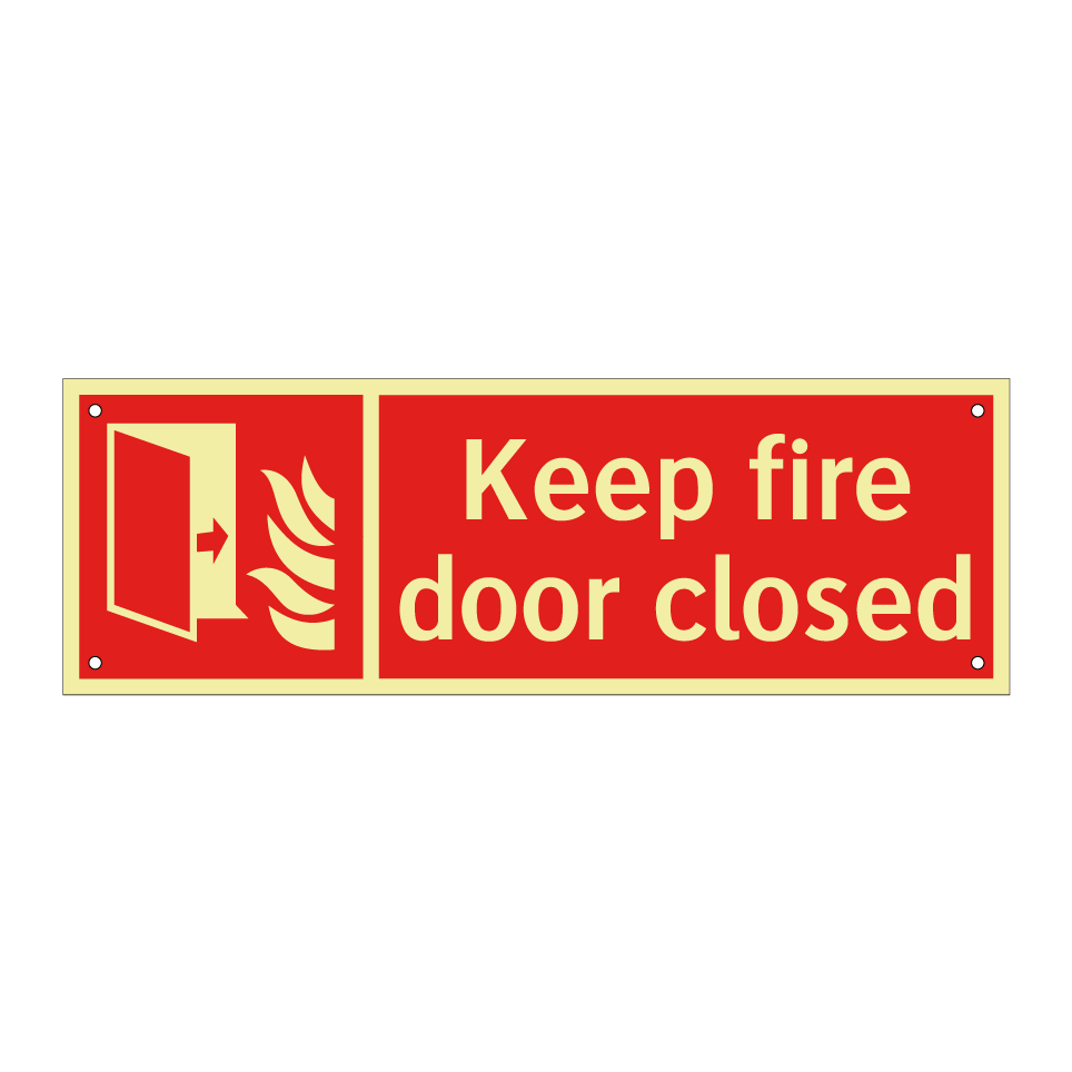 Keep fire door closed