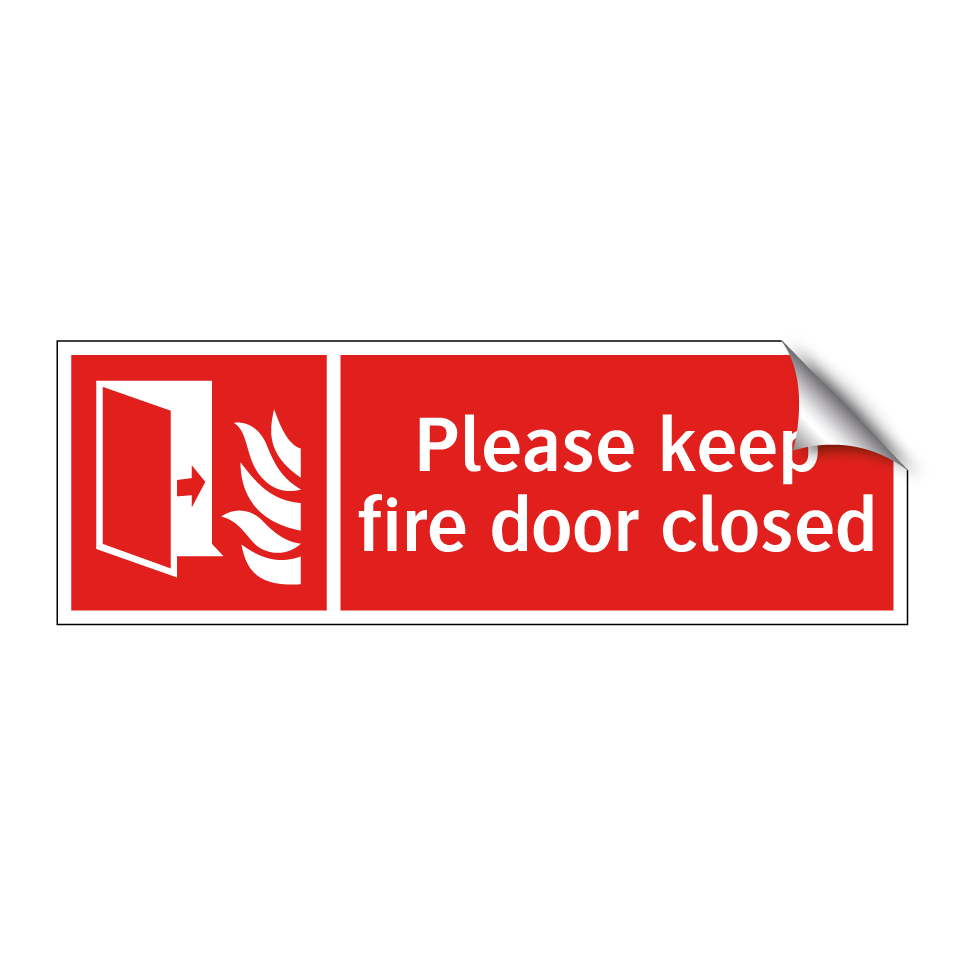 Please keep fire door closed