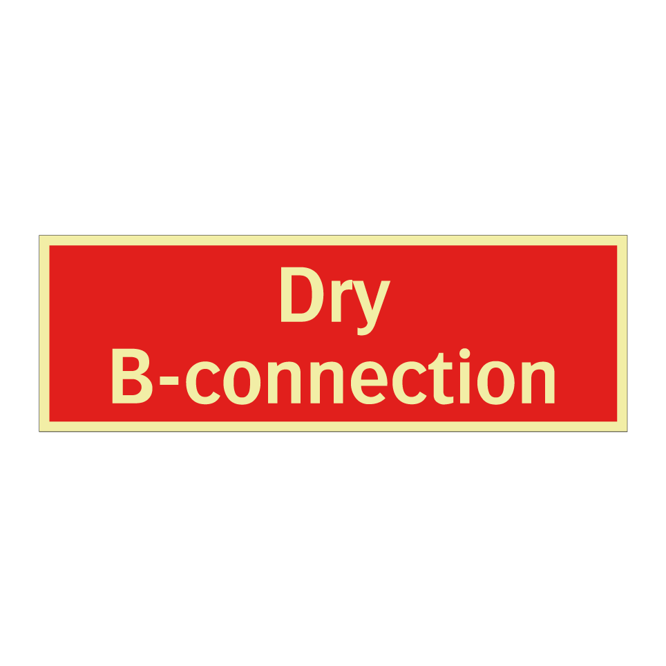 Dry B-connection
