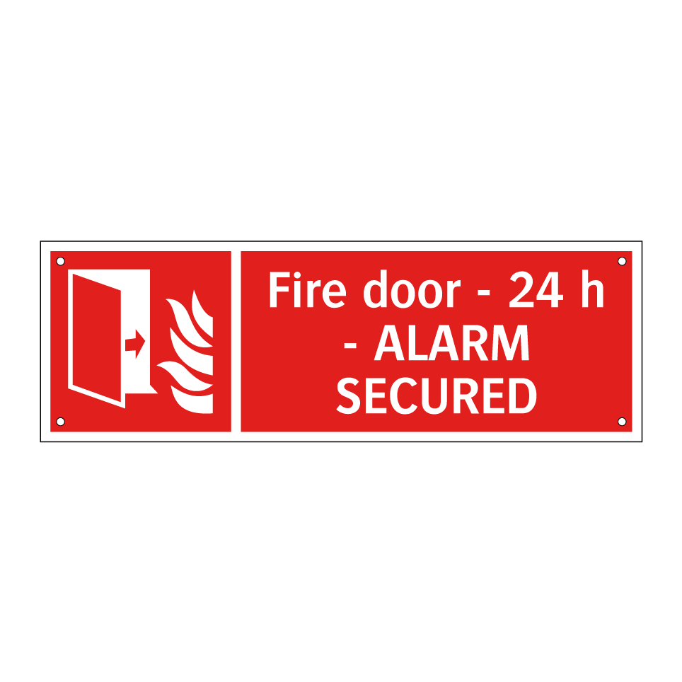 Fire door - 24 h - ALARM SECURED