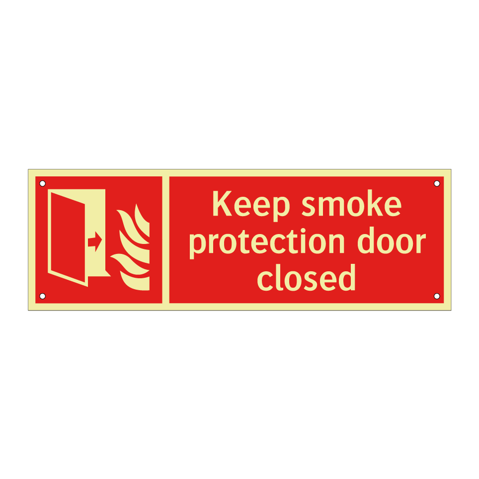 Keep smoke protection door closed