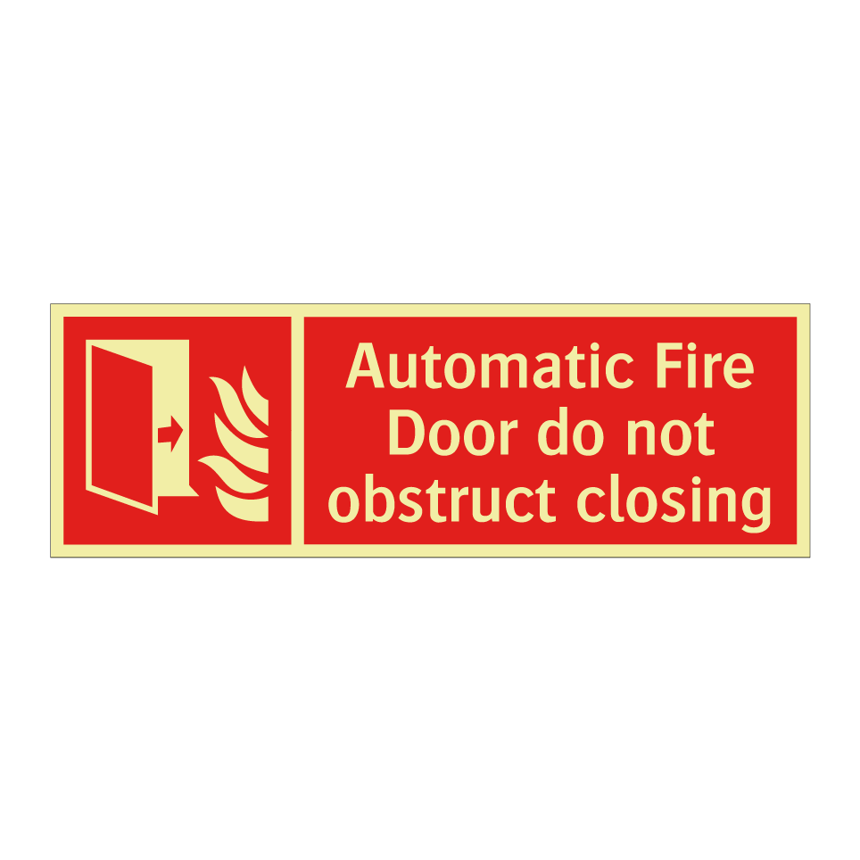 Automatic Fire Door do not obstruct closing