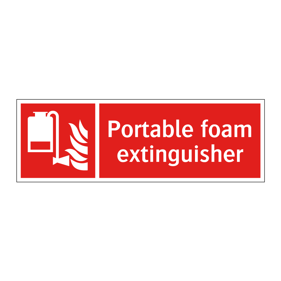 Portable foam extinguisher