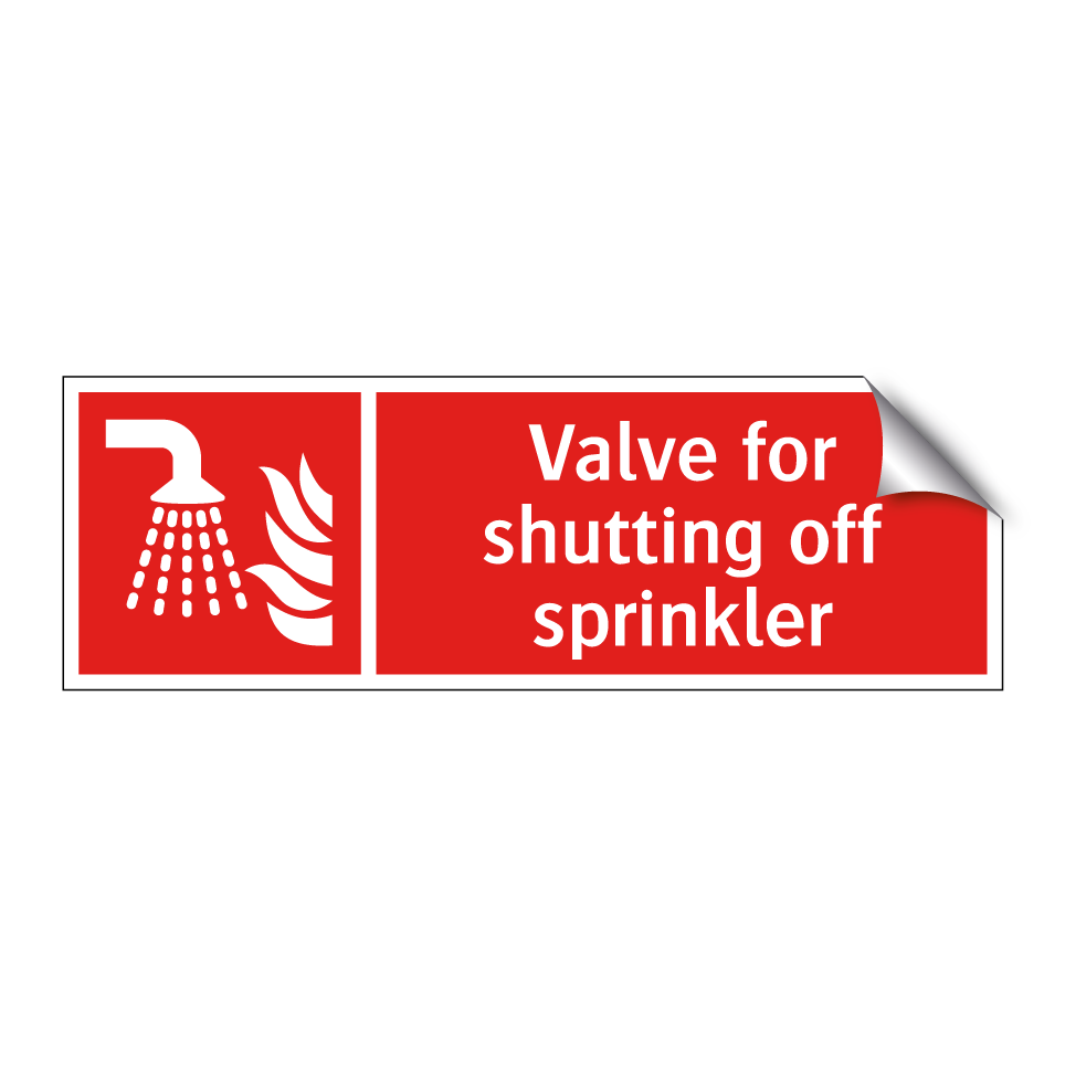 Valve for shutting off sprinkler