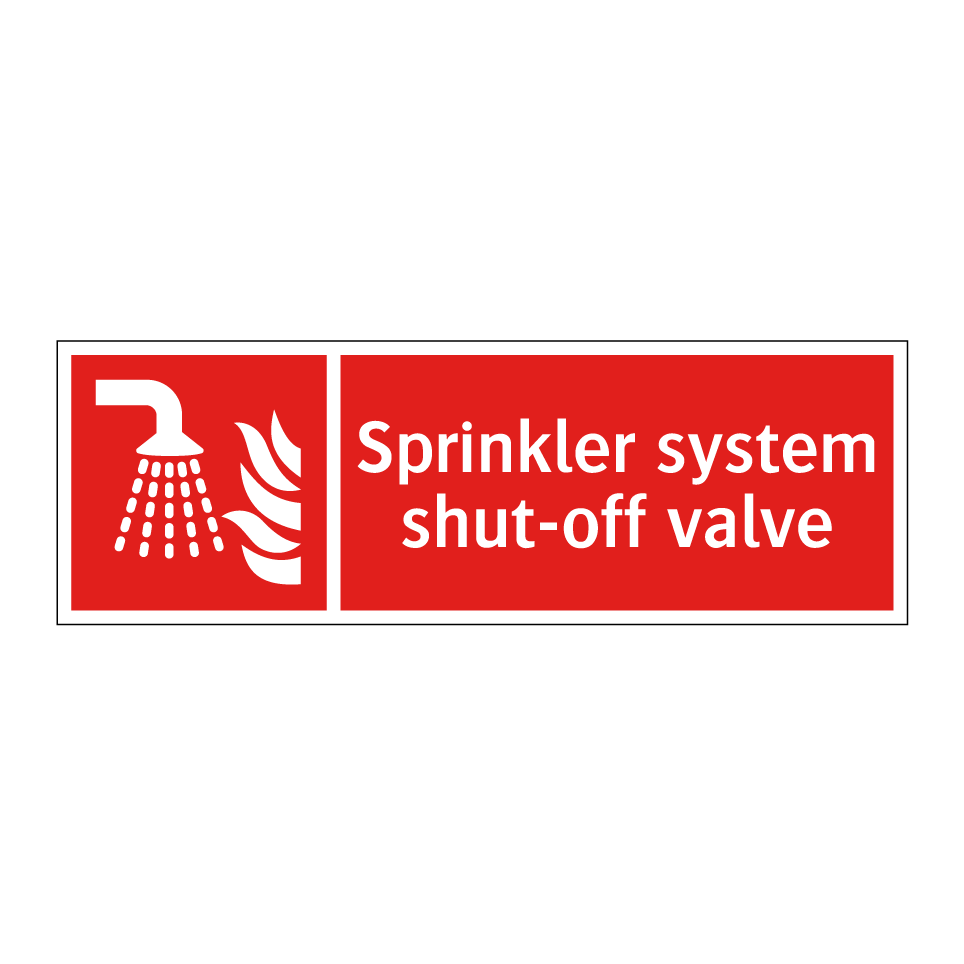 Sprinkler system shut-off valve