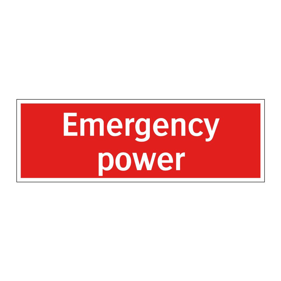 Emergency power
