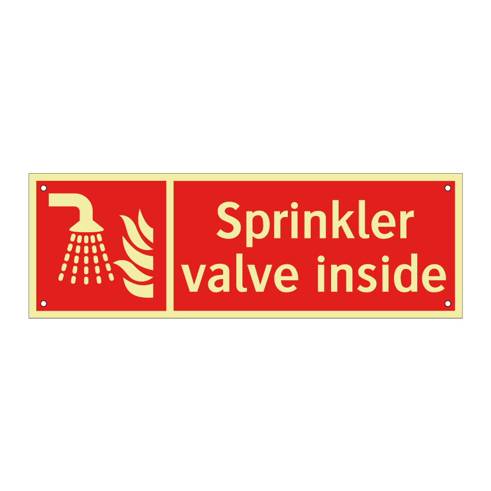Sprinkler valve inside