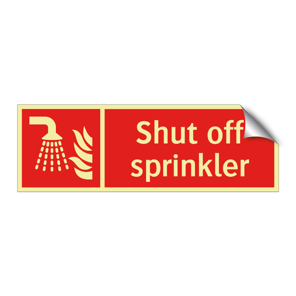 Shut off sprinkler