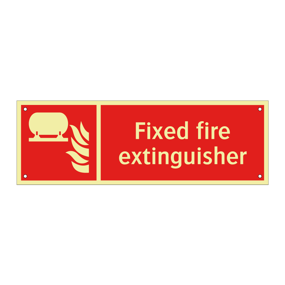 Fixed fire extinguisher