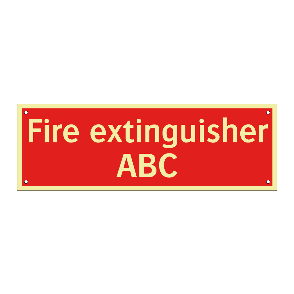 Fire extinguisher ABC