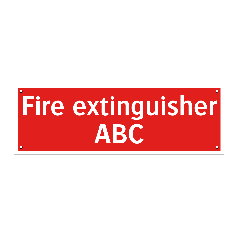 Fire extinguisher ABC