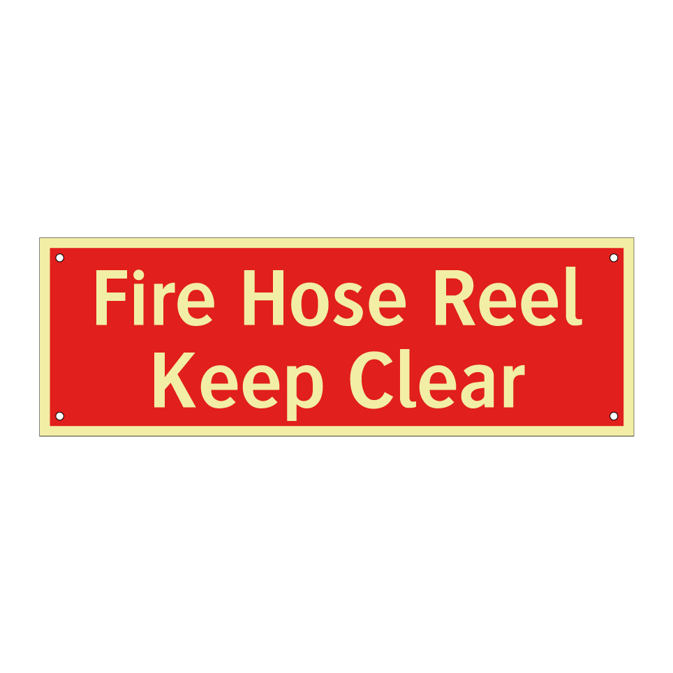 Fire Hose Reel Keep Clear