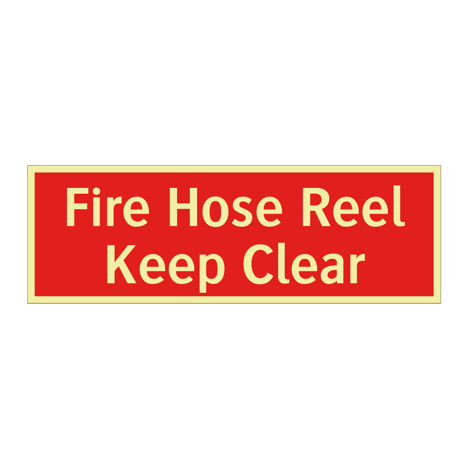 Fire Hose Reel Keep Clear