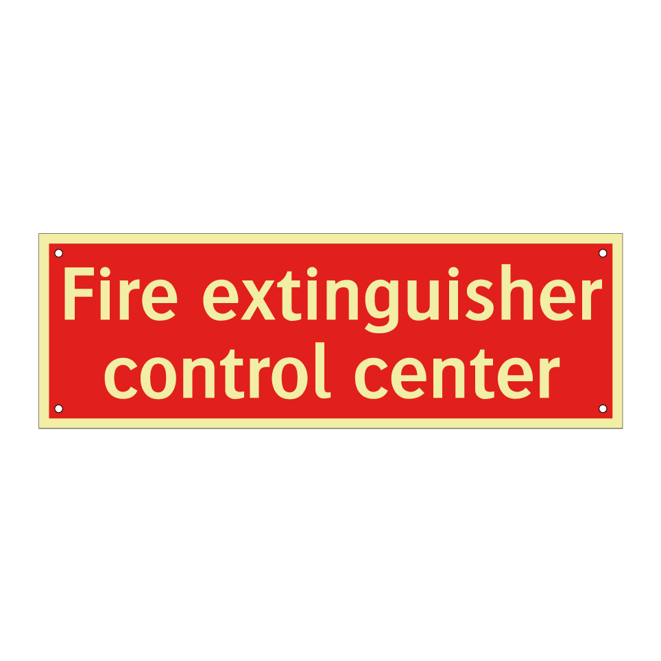 Fire extinguisher control center