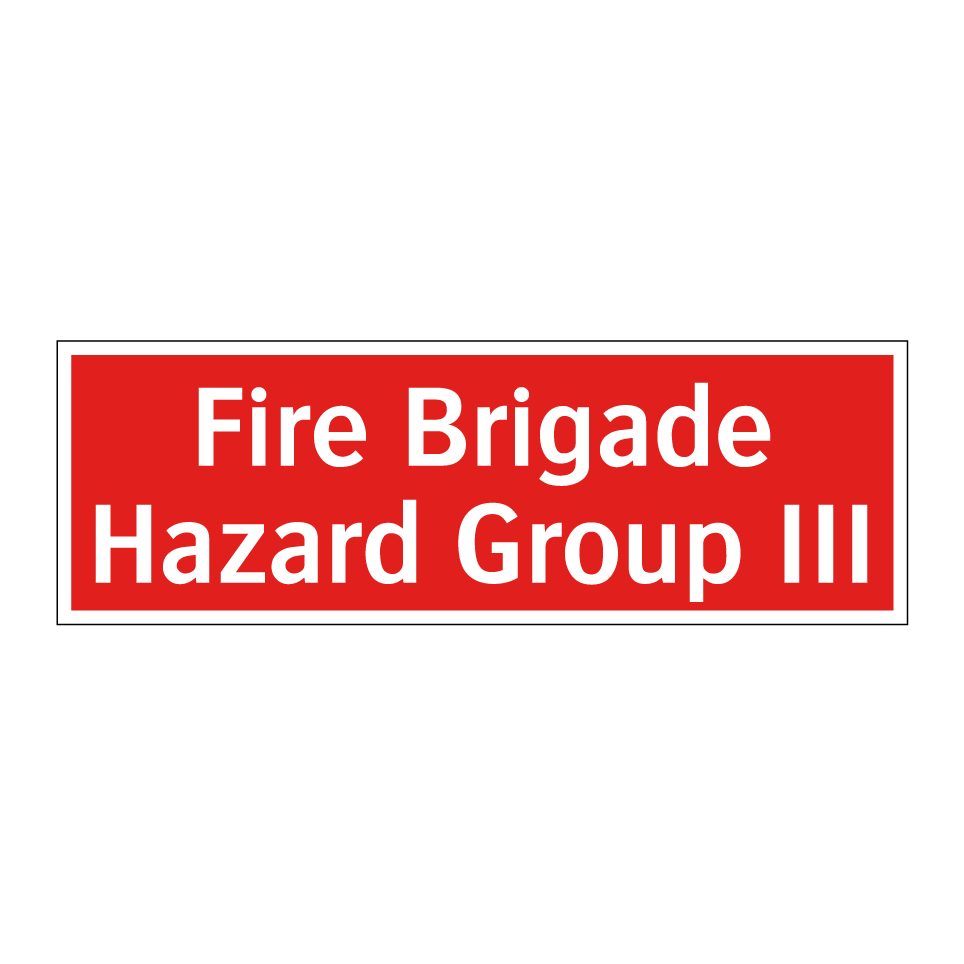 Fire Brigade Hazard Group III