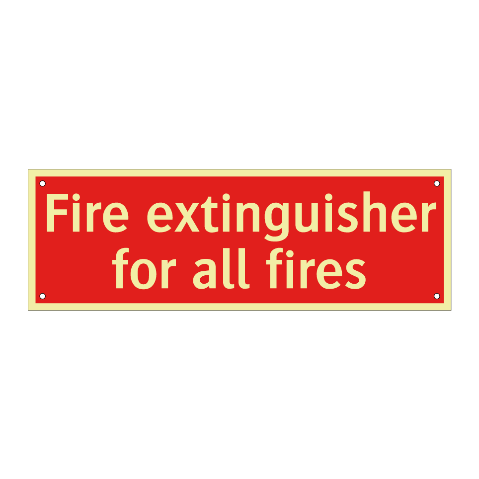 Fire extinguisher for all fires