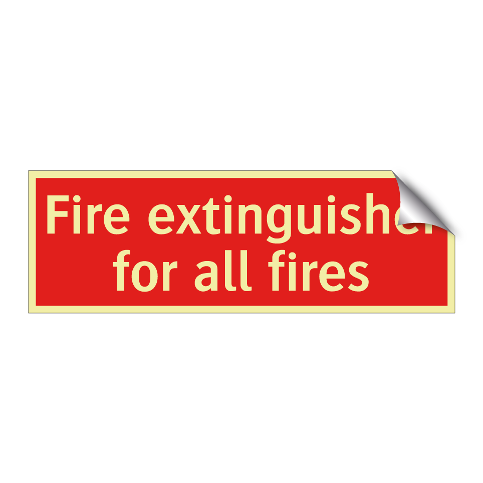 Fire extinguisher for all fires